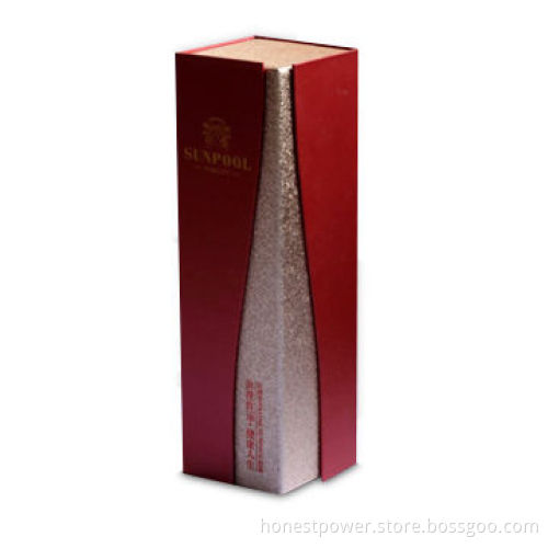 Wine Gift Box with Spot UV Finish, Made of Cardboard, Customized Logos and Sizes are Accepted